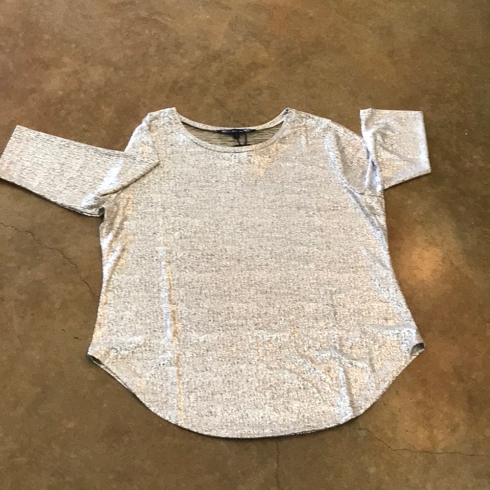 Plus Metallic Blouse